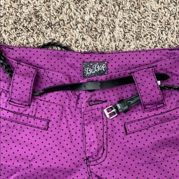 Purple Polka Dot Shorts - Picture 2 of 5